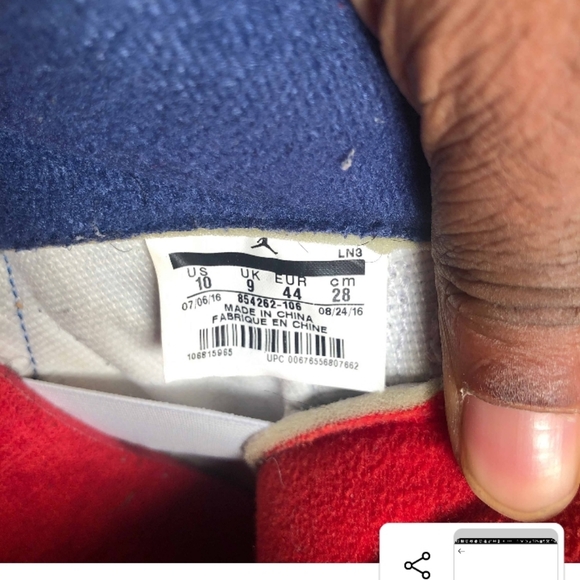 Jordan 3 True blue - Picture 4 of 5